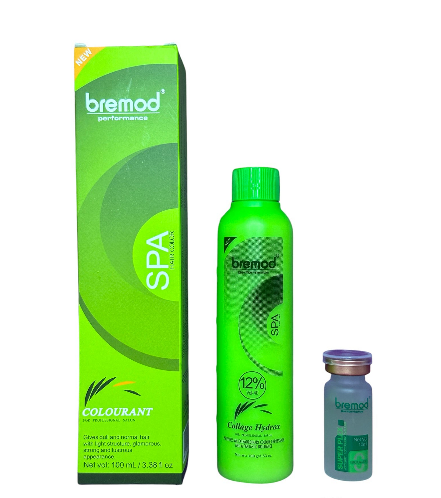 Bremod Hair Color Mathca Chocolate 3pcs (Colourant, Oxidizer, Serum)