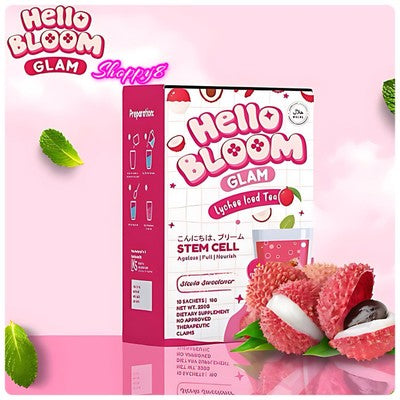 Hello Bloom Glam Lyche Iced Tea 10 sachet