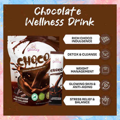 Cris Cosmetics Glowming CHOCO DETOX DRINK with Glutathione & Collagen