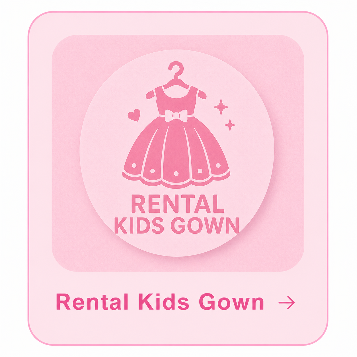 Rental Kids Gown