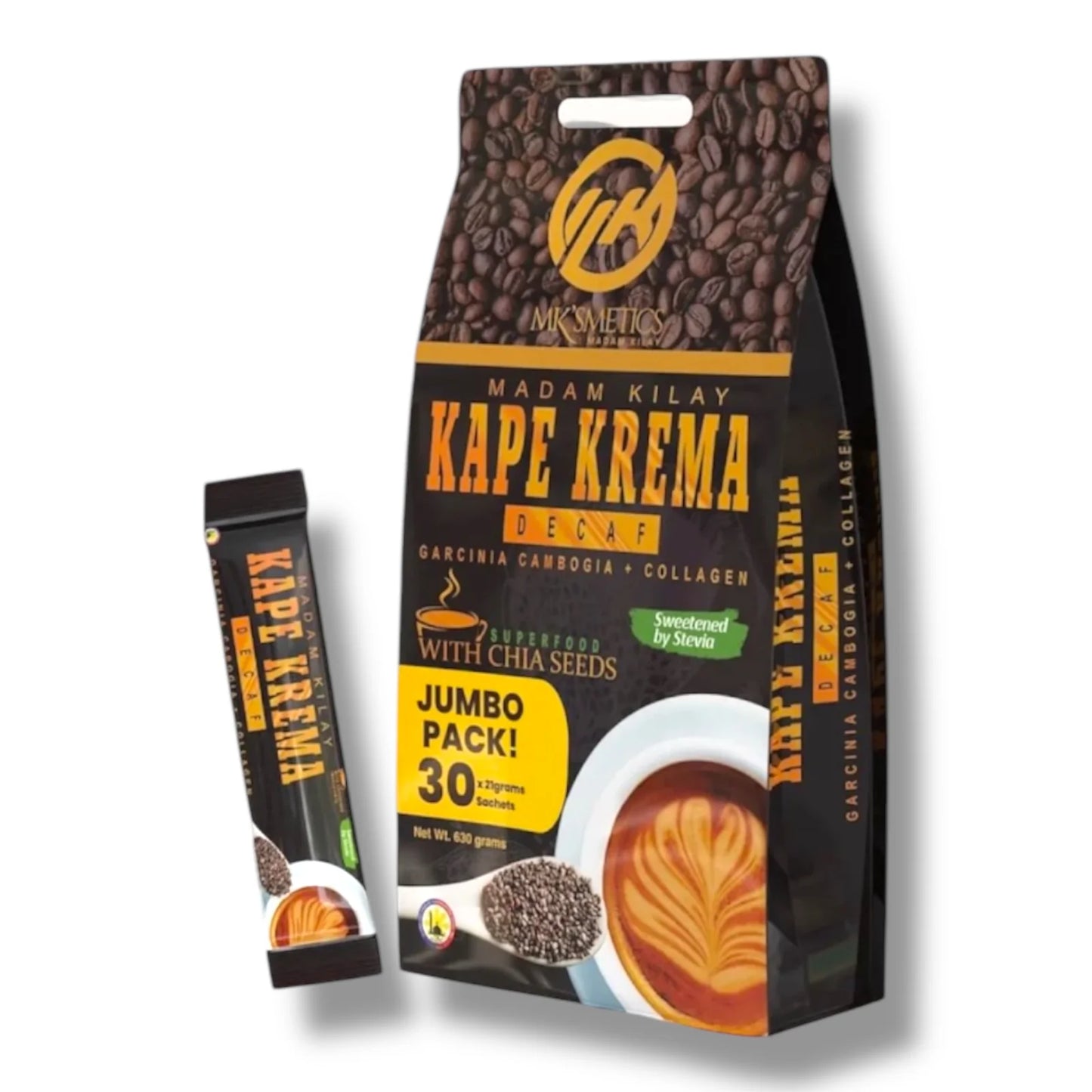 Madam Kilay - Kape Krema Decaf Coffee Jumbo Pack 30 Sachet