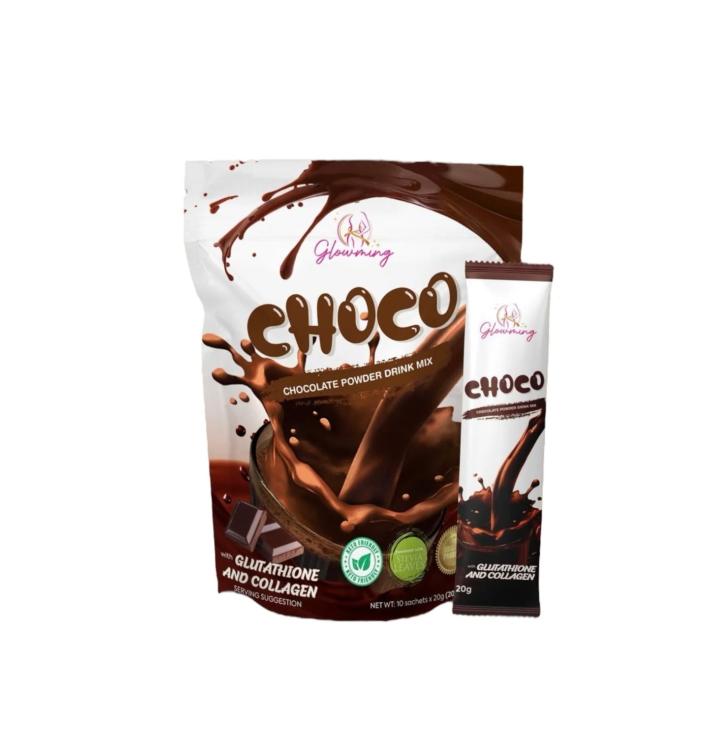 Cris Cosmetics Glowming CHOCO DETOX DRINK with Glutathione & Collagen