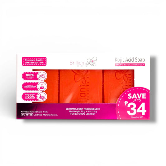 Brilliant Skin - Kojic Acid Soap 70gx3