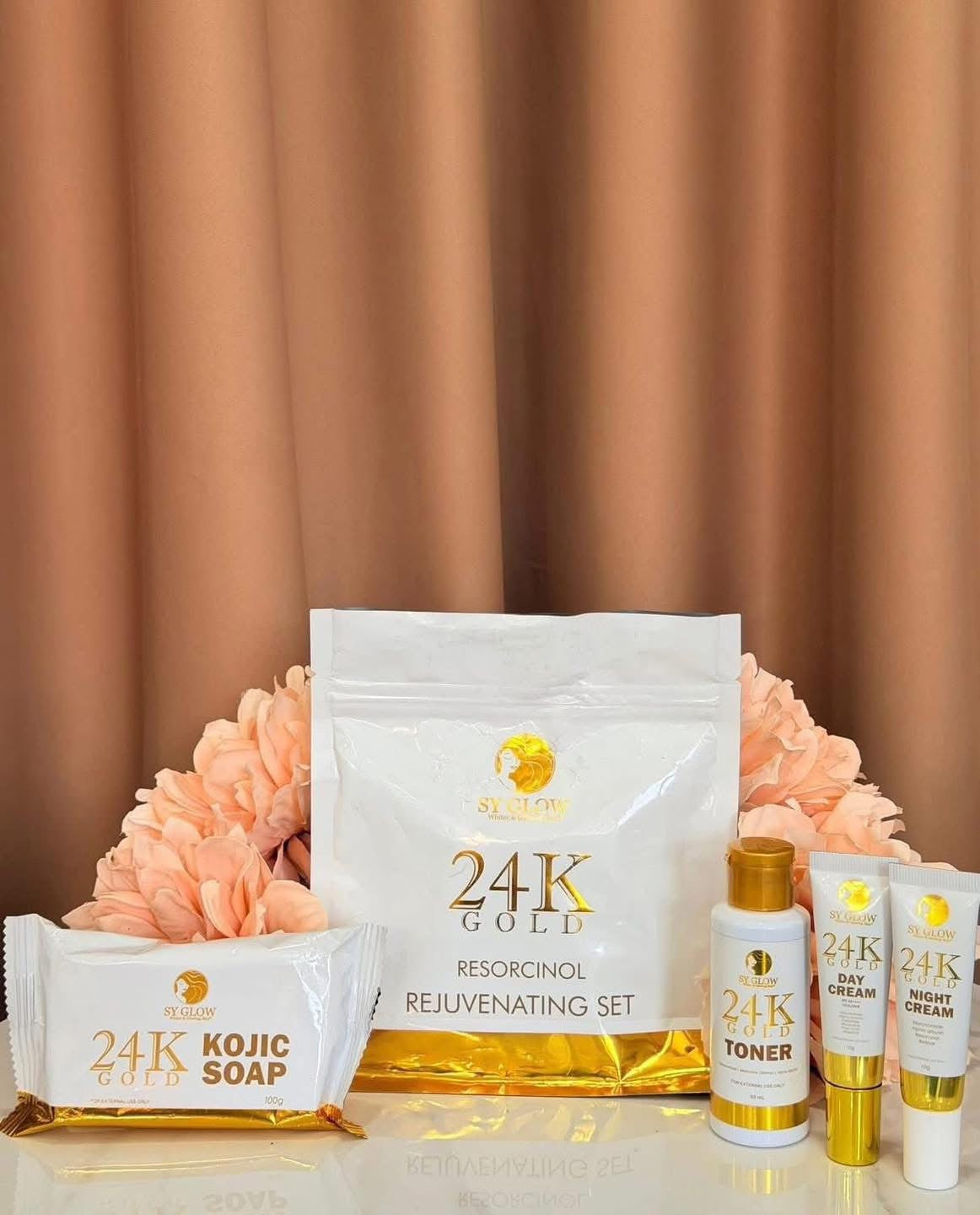 SY GLOW 24K GOLD RESORCINOL REJUVENATING SET