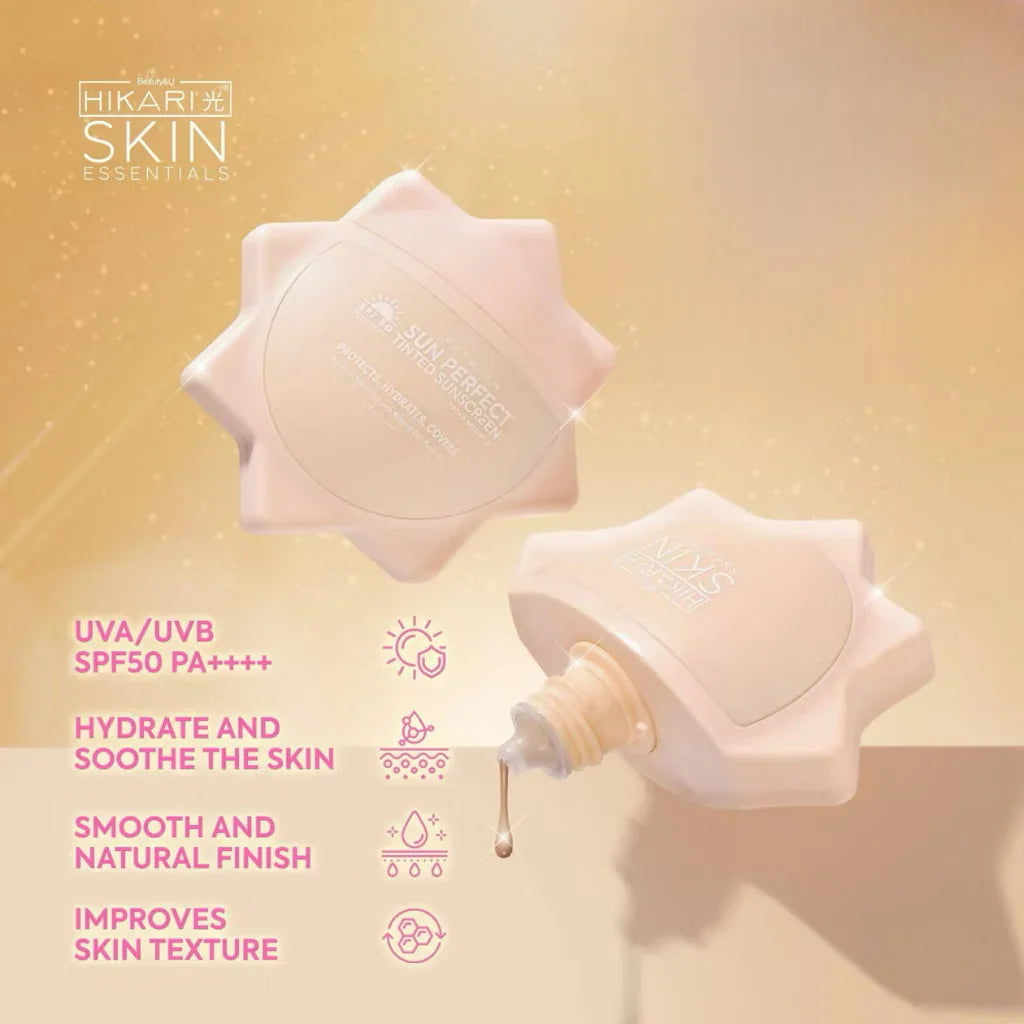 Hikari Premium Sun Perfect Tinted Sunscreen SPF50 PA++++ - 50ml