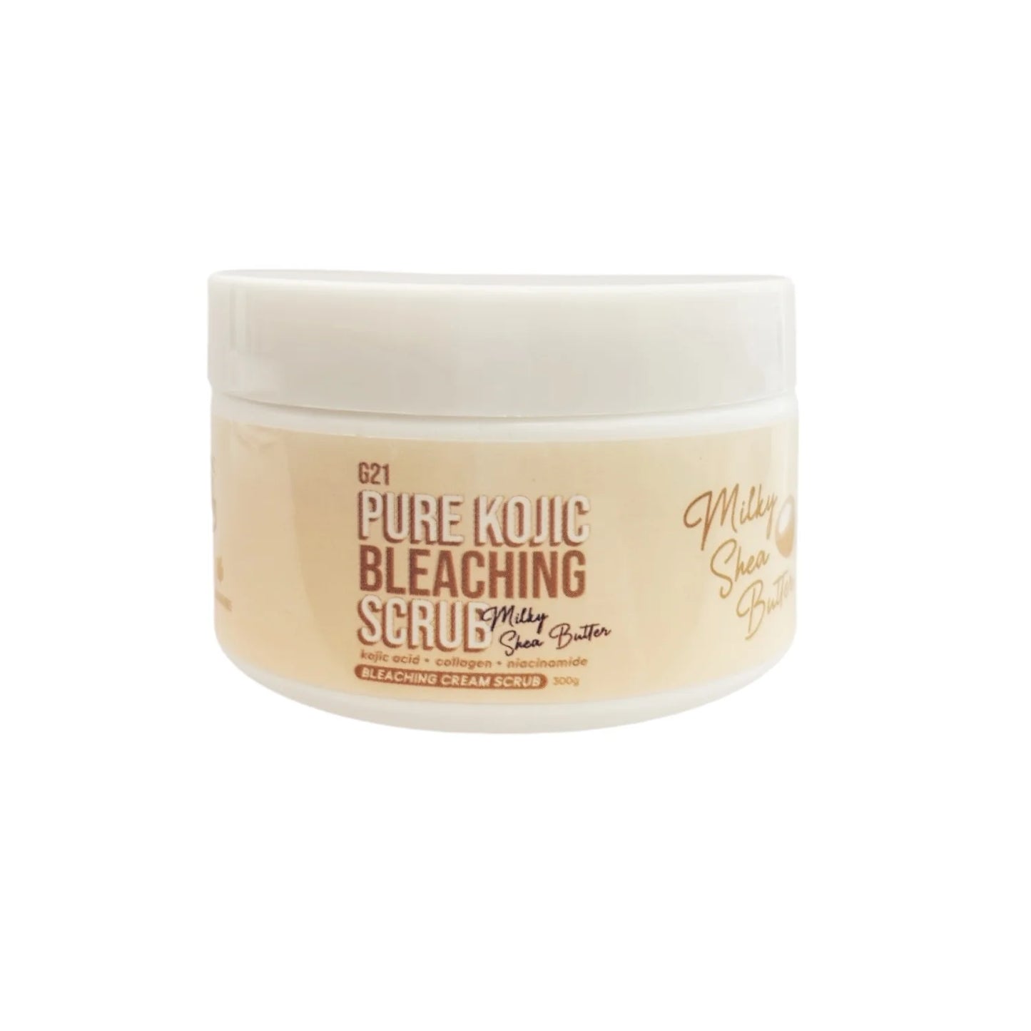 G21 PURE KOJIC BLEACHING SCRUB MILKY VANILLA SHEA BUTTER