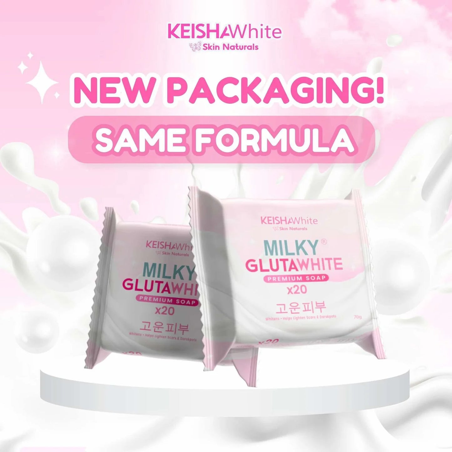 Keisha White - Milky GlutaWhite Premium Soap X20 - 75g - ( 1 pc only )