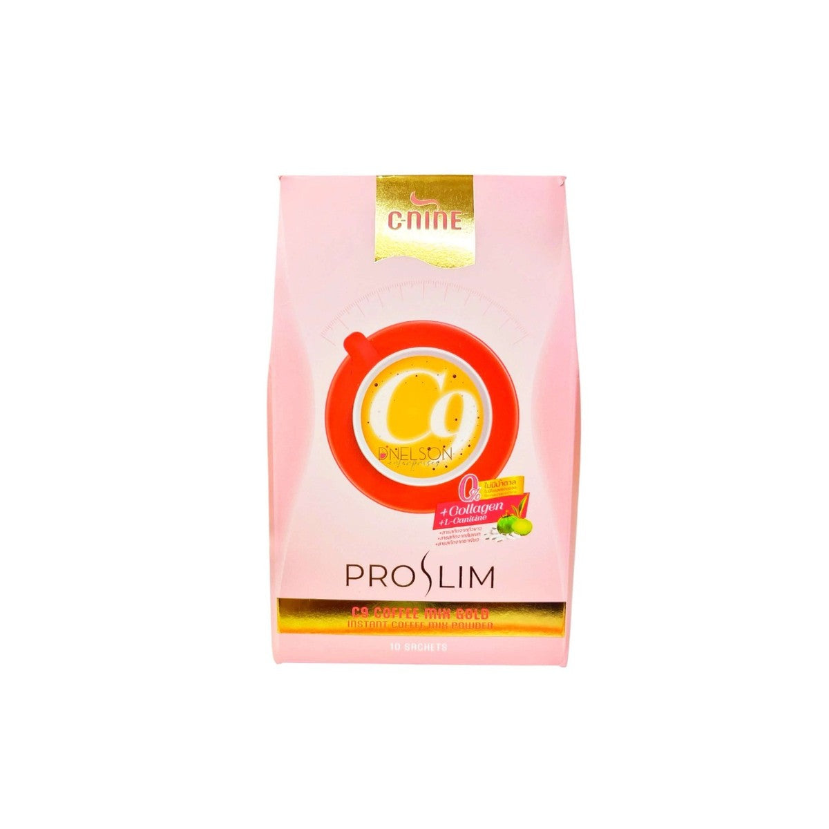 PRO SLIM C9 Coffee Mix Gold w/ Collagen & Natural Extracts - 10 Sachets