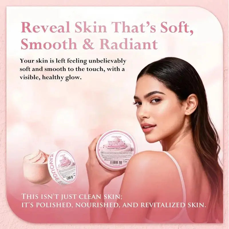 Kavouge Shower Salt Body Scrub 300g Milk Scent