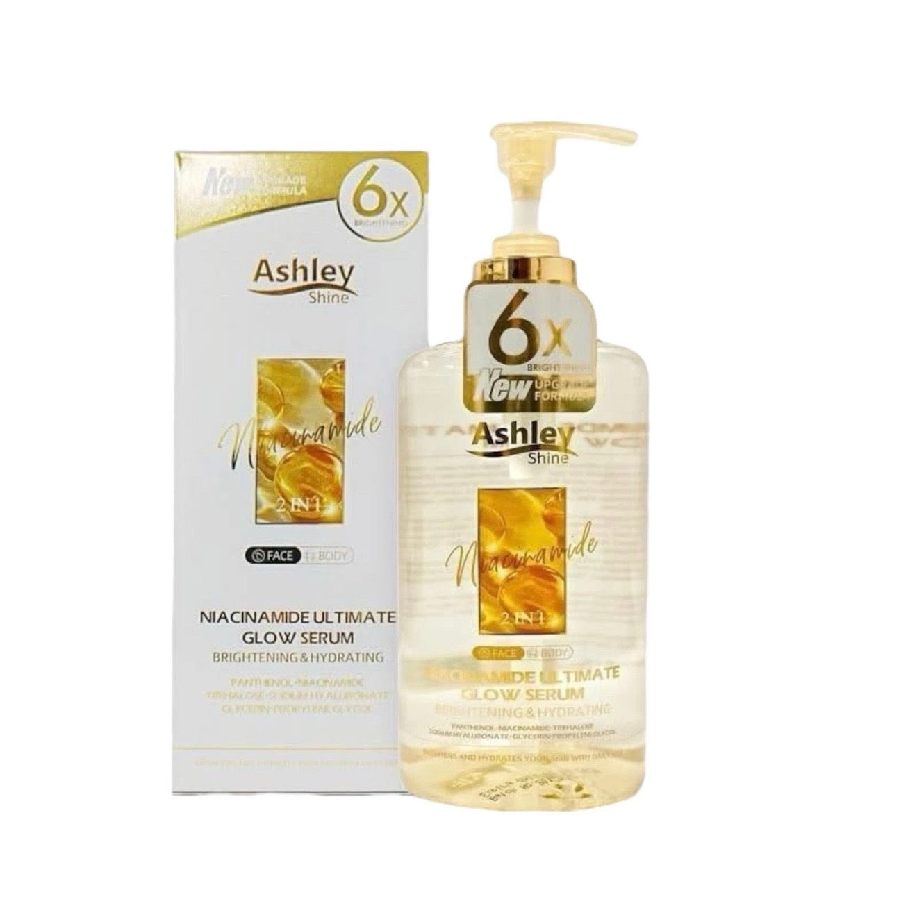 Ashley Shine NIACINAMIDE Pure Serum - for Face and Body, 520ml