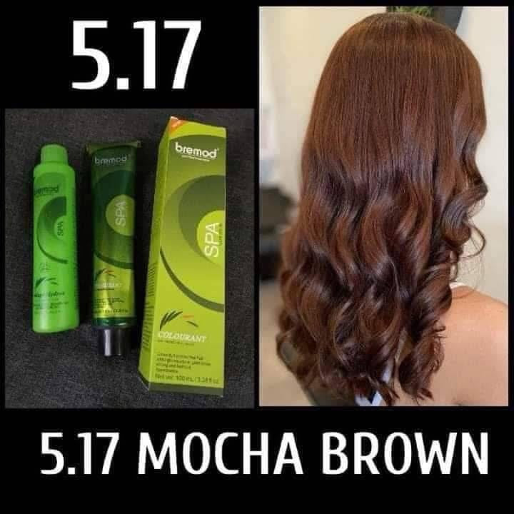 Bremod Hair Color Mocha Brown 5.17 3pcs (Colourant, Oxidizer, Serum)
