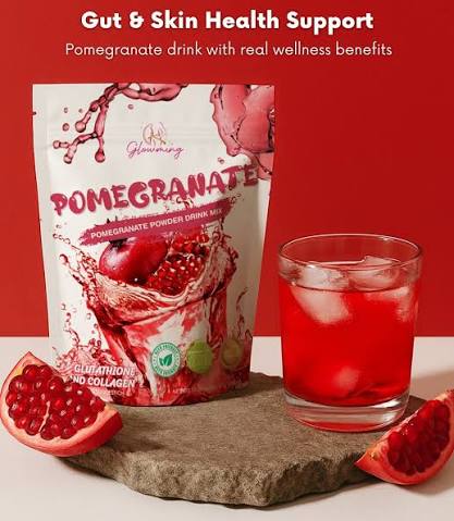 Cris Cosmetics Premium Pomegranate Powder Juice Mix, 10 Sachets