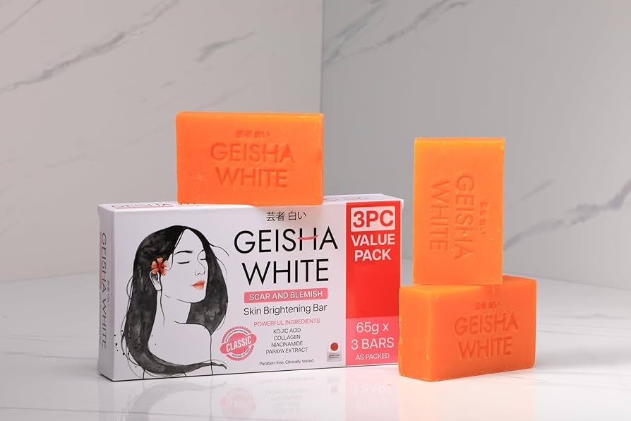 Giesha White Kojic Acid Skin Brightening Soap Classic 3 bars