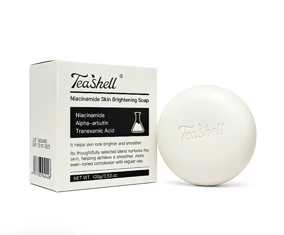 TeaShell Niacinamide + Alpha Arbutin Cleansing Soap, 100g