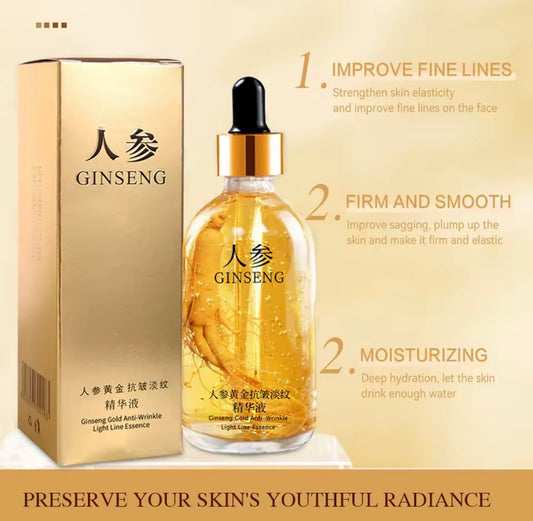 Ginseng Essence Polypeptide Anti-aging Essential Oil Gold Polypeptide Anti Wrinkle Essence Tighten Loose Skinreduce Fine Lines