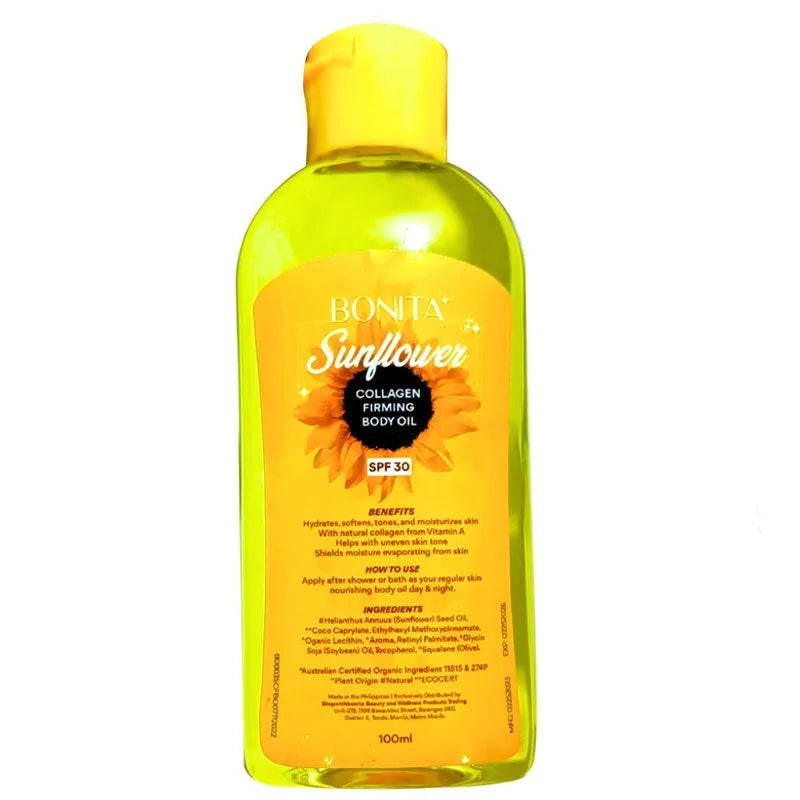 BONITA SUNFLOWER OIL SPF 30 COLLAGEN FIRMING 100ML