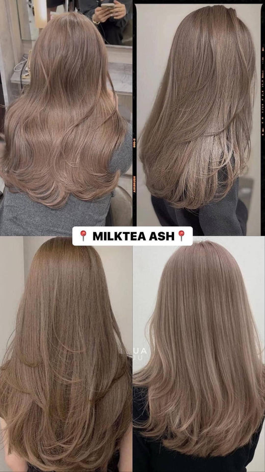 Bremod Hair Color Milktea Ash 8.17 3pcs (Colourant, Oxidizer, Serum)