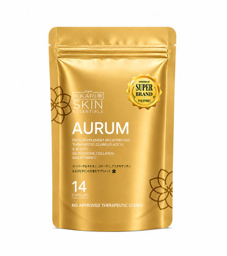 Hikari Skin Essentials Aurum S-Acetyl Glutathione On-The-Go Pouch 14 capsule