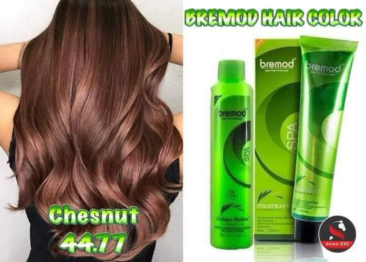 Bremod Hair Color Chestnut 3pcs (Colourant, Oxidizer, Serum)
