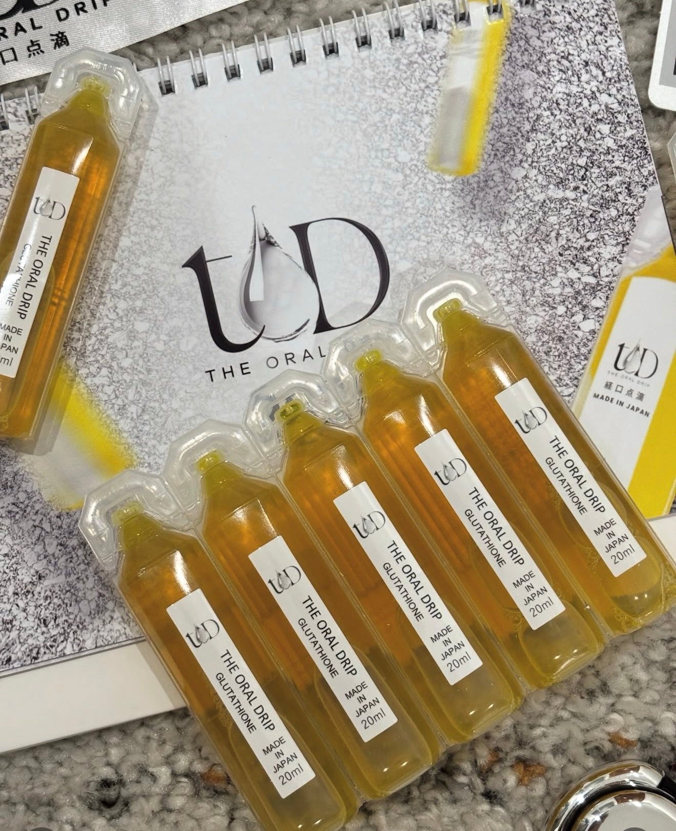 The Oral Drip Premium Glutathione Wellness Drink Ampoules 20ml x 8 | Japanese-Inspired Daily Beauty & Wellness Supplement