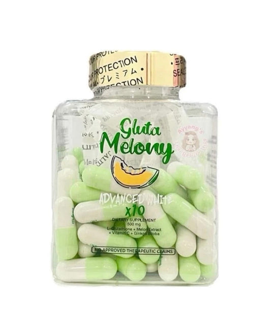 GLUTA MELONY 10 In 1 ADVANCE WHITE Whitening & Anti-Aging, 60 Capsules