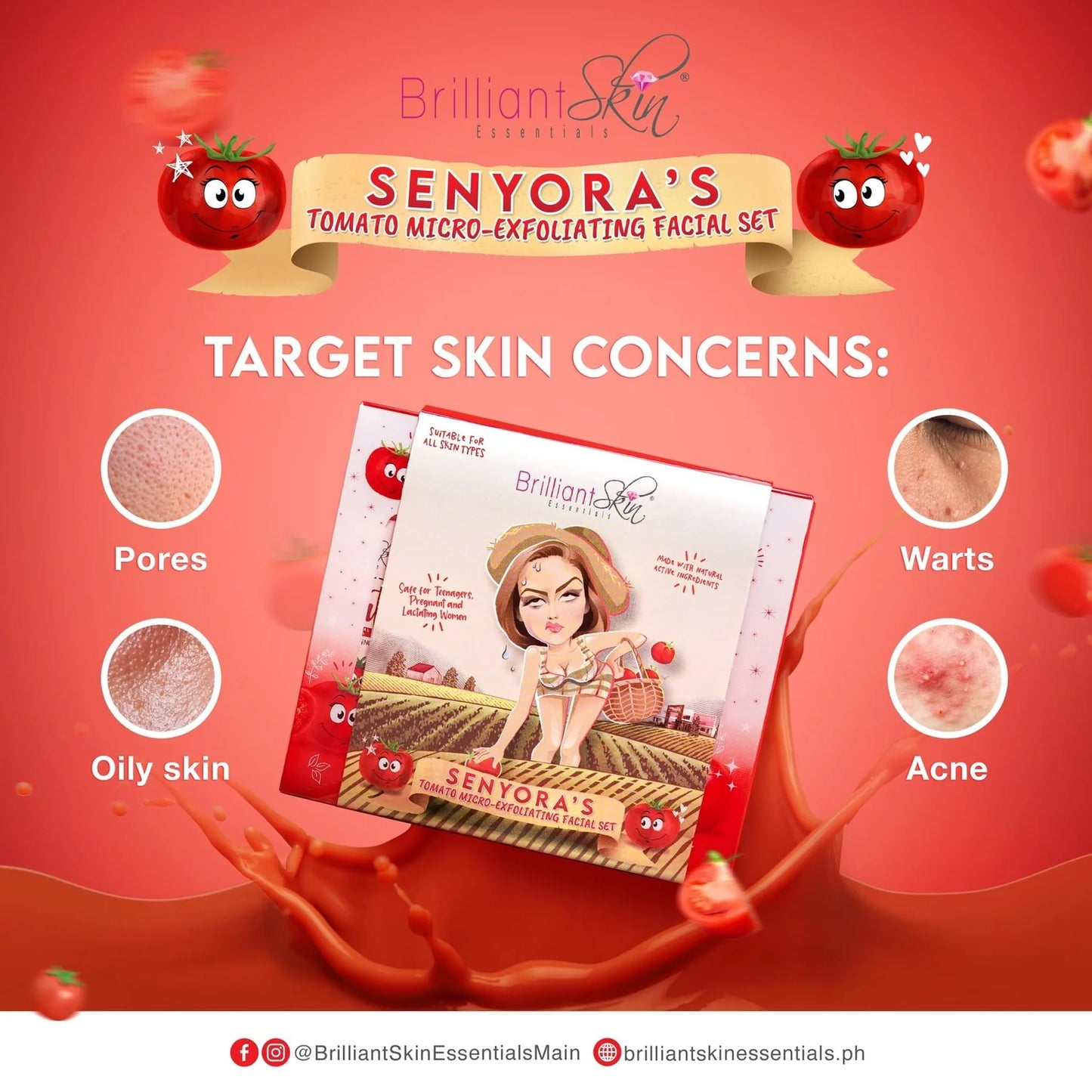 Brilliant Skin Tomato Micro-Exfoliating Facial Set