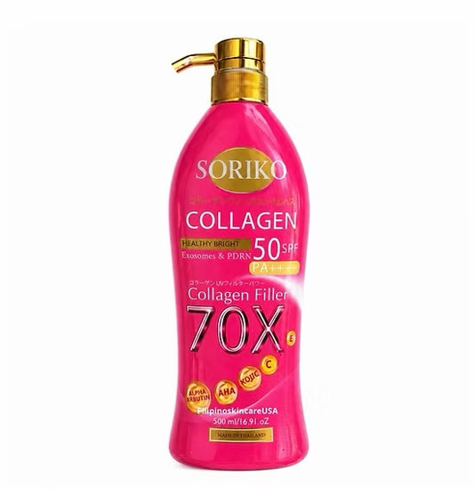 Soriko Collagen Pink 70X Exosome & PDRN Body Serum Lotion – Firming Body Lotion