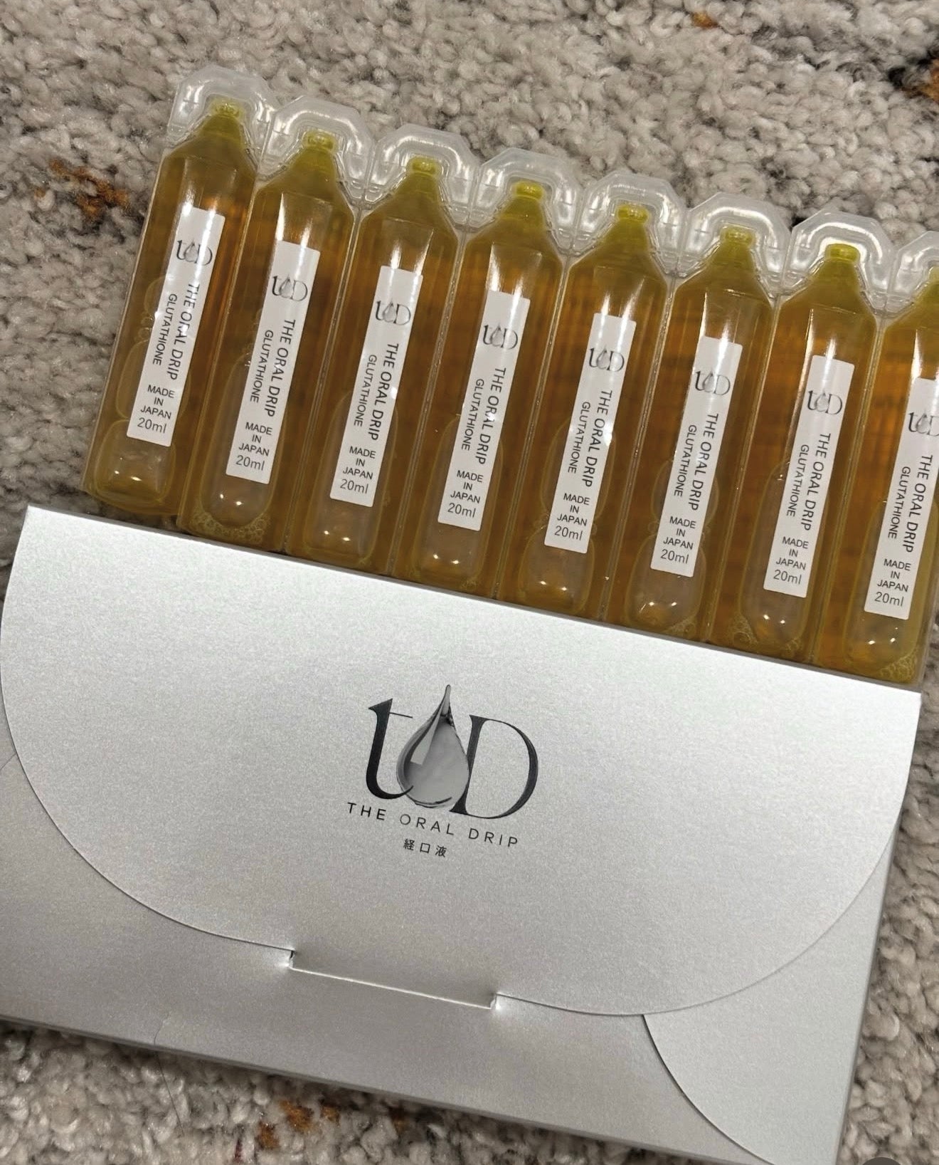 The Oral Drip Premium Glutathione Wellness Drink Ampoules 20ml x 8 | Japanese-Inspired Daily Beauty & Wellness Supplement