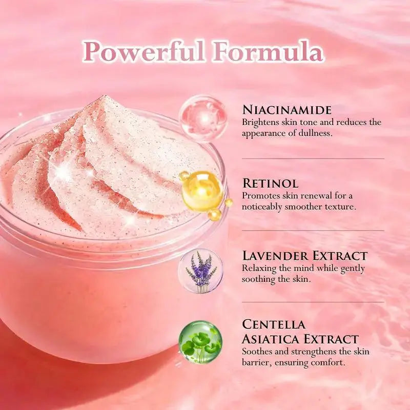 Kavouge Shower Salt Body Scrub 300g Milk Scent