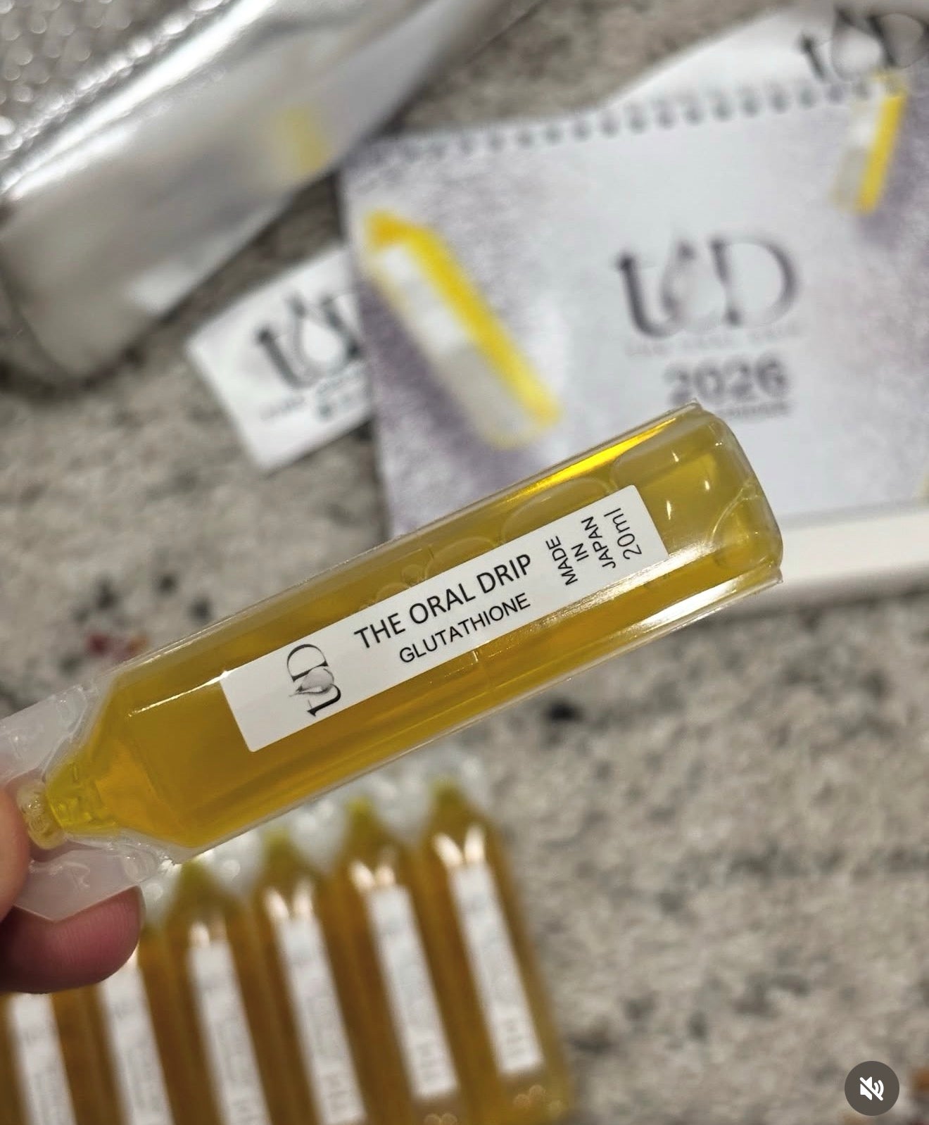 The Oral Drip Premium Glutathione Wellness Drink Ampoules 20ml x 8 | Japanese-Inspired Daily Beauty & Wellness Supplement