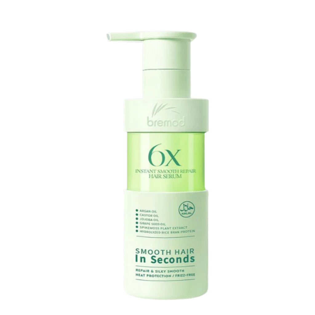 Bremod 6X Instant Smooth Repair Hair Serum Argan Oil Castor Jojoba Nourishing Hair Essence