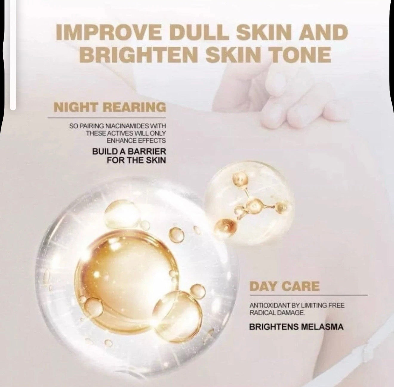 Ashley Shine NIACINAMIDE Pure Serum - for Face and Body, 520ml