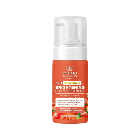Fresh Skinlab Tomato Glass Skin 3 In 1 Vitamin C Brightening Foam Cleanser