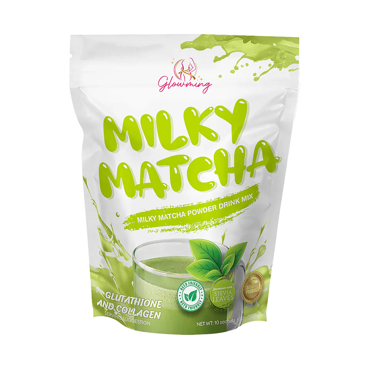 Glowming - Milky Matcha Drink 20g x 10 sachet