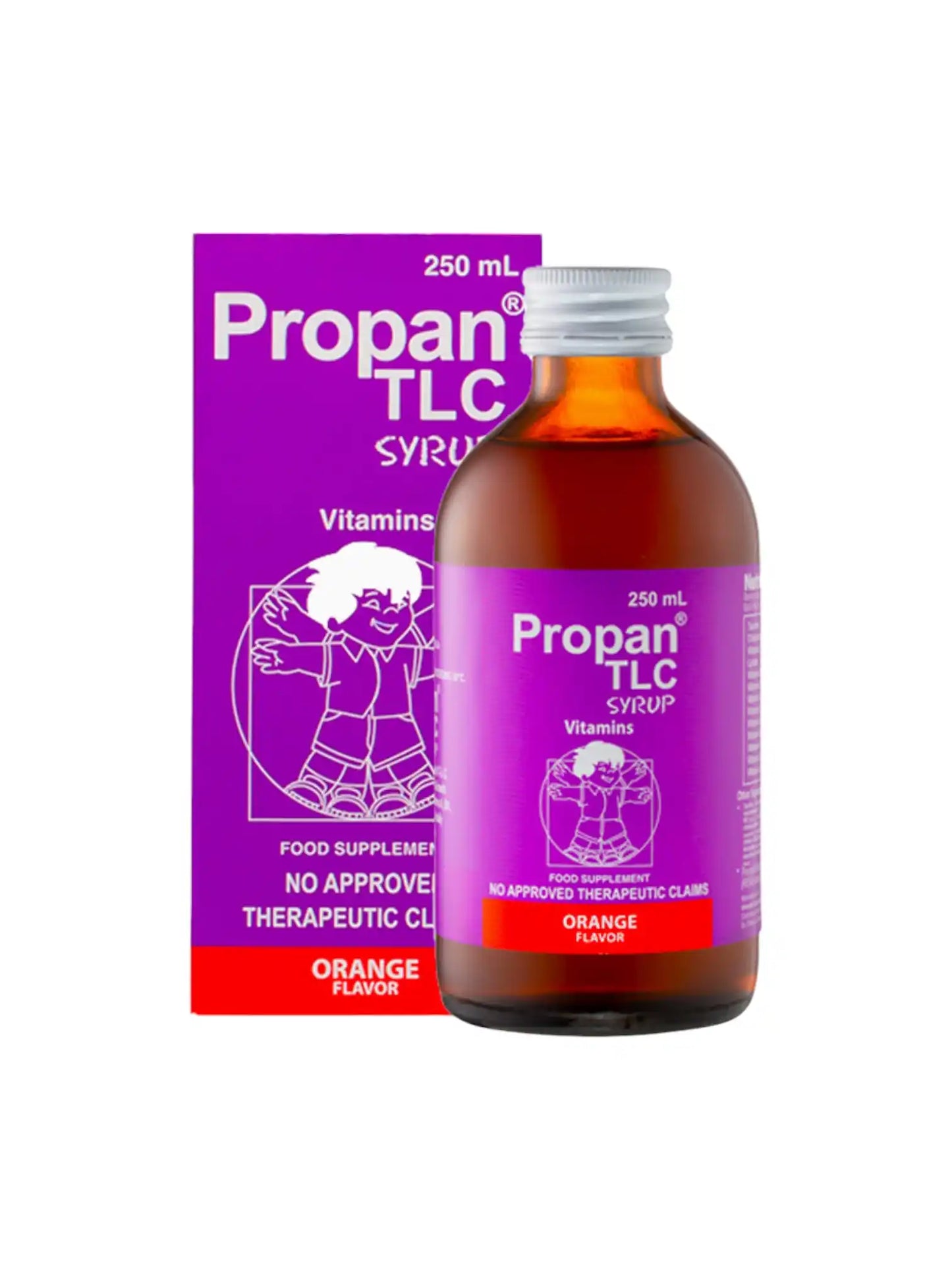 Propan TLC (TAURINE,Lysine,Chlorella) Syrup Food Supplement 250 ml Orange Flavor (Copy)